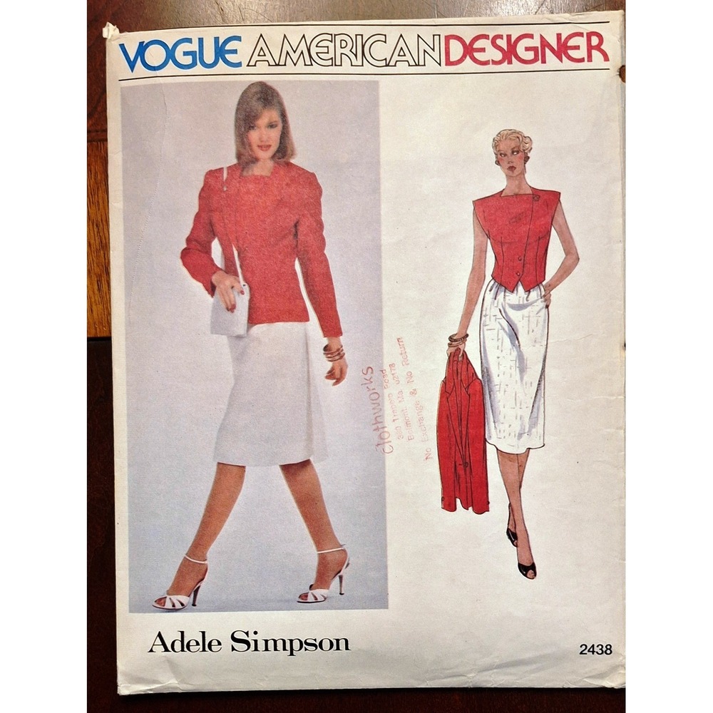 Vogue American Designer  Adele Simpson #2438  Size‎ 12